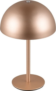 Trio Lighting Metal Table Lamp LED with Brown Shade and Base