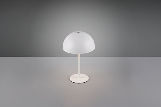 Trio Lighting Metal Table Lamp LED with White Shade and Base