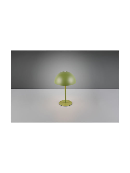 Trio Lighting Μεταλλικό Πορτατίφ LED με Πράσινο Καπέλο και Βάση