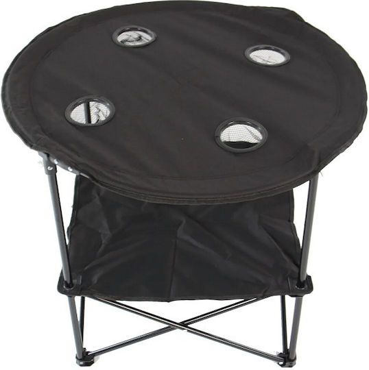 Folding Foldable Table for Camping Black