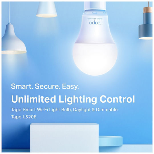 TP-LINK Smart Bulb v2 LED 8W for Socket E27 Natural White 806lm Dimmable