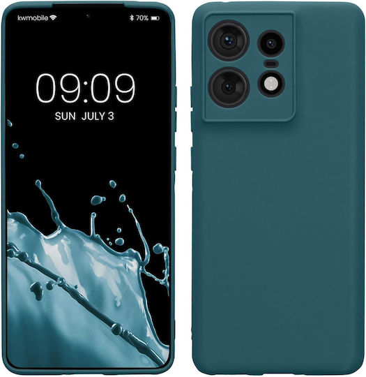 KWmobile Petrol Задна корица Силикон 1.3мм Тюркоазен (Motorola Edge 50 Pro)