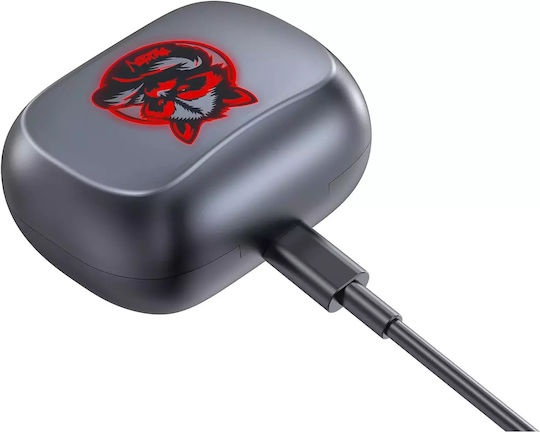 Buxton BTW8200 Raccoon In-ear Bluetooth Handsfree Ακουστικά με Αντοχή στον Ιδρώτα και Θήκη Φόρτισης Μαύρα