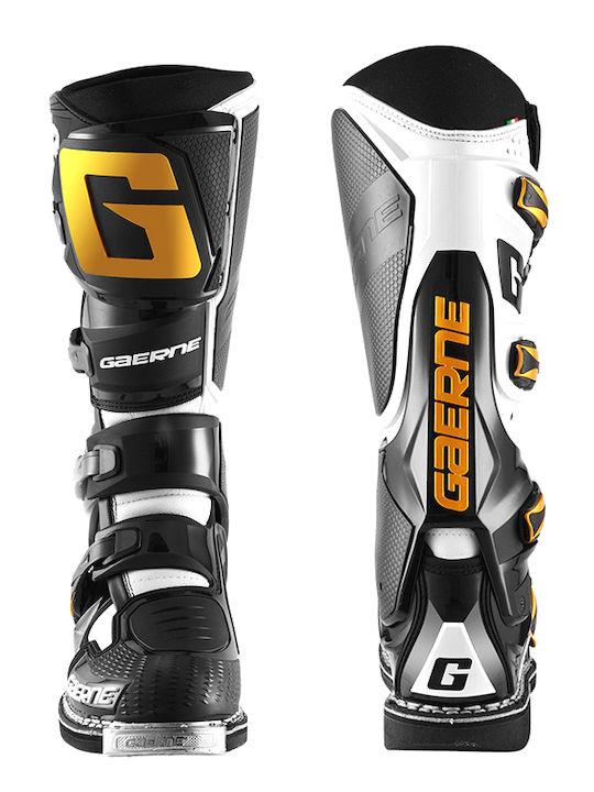 Gaerne Sg 12 Forge Leather Waterproof Black/White/Gold