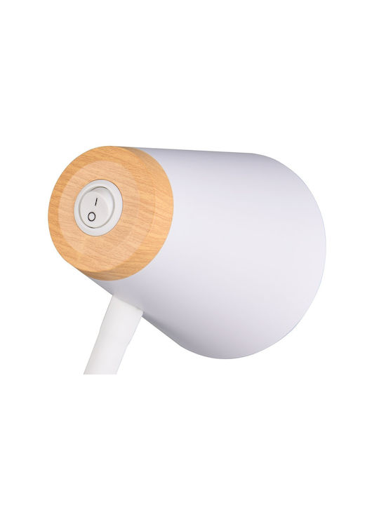 Trio Lighting Настолна Лампа за Цокъл Вграден LED в Бял Цвят