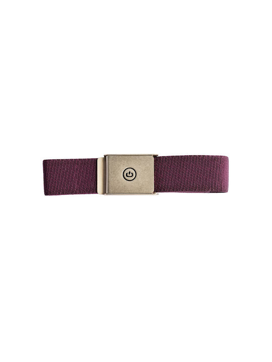 Emerson Men's Knitted Fabric Webbing Belt Wide Elastic Belt Burgundy