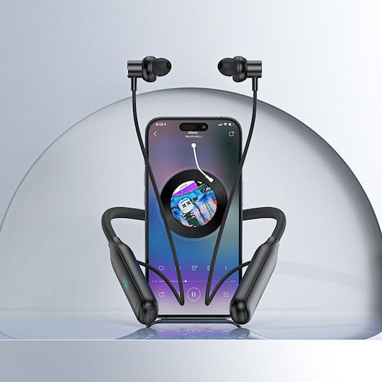 Acefast N4 In ear Bluetooth хендсфри Слушалки с Устойчивост на Пот Черен