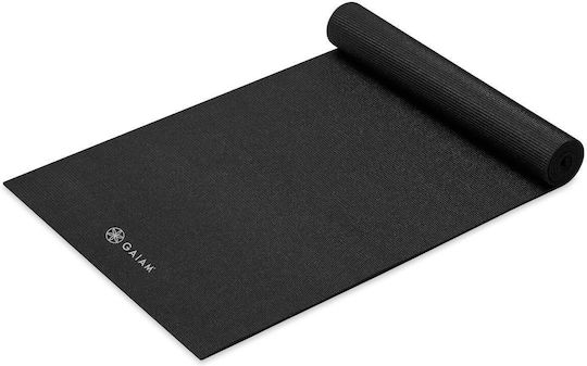 Gaiam Premium Στρώμα Γυμναστικής Yoga Μαύρο (173x61cm)