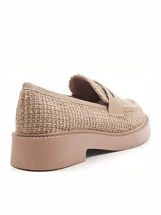 Women's Loafers in Khaki Color