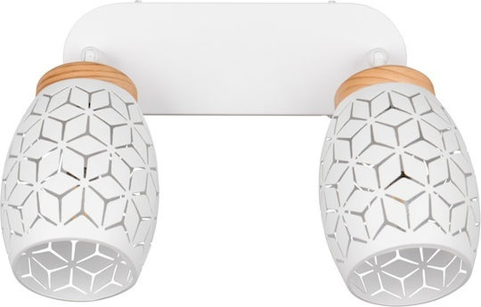 Trio Lighting Διπλό Σποτ σε Λευκό Χρώμα