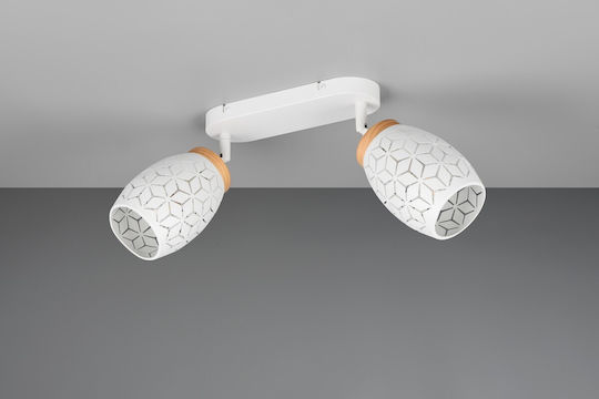 Trio Lighting Διπλό Σποτ σε Λευκό Χρώμα