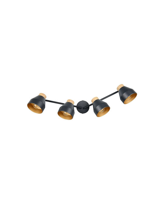 Trio Lighting Spot mit 4 Lichtern in Schwarz Farbe