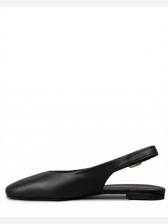 Γυναικείες Μπαλαρίνες Slingback σε Μαύρο Χρώμα