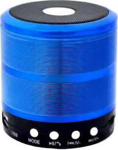 Metal body Bluetooth-Lautsprecher 3W mit Radio und Akkulaufzeit bis zu 2 Stunden Blau