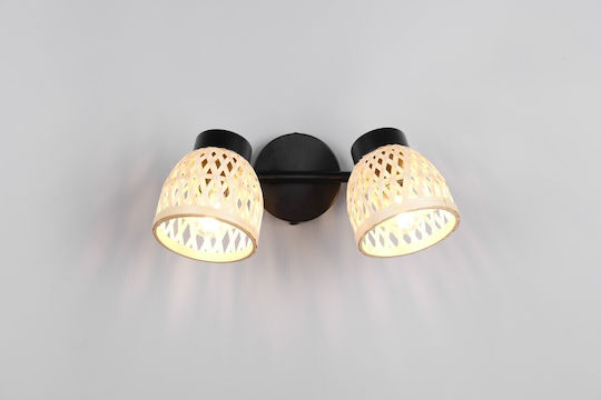Trio Lighting Διπλό Σποτ σε Μαύρο Χρώμα