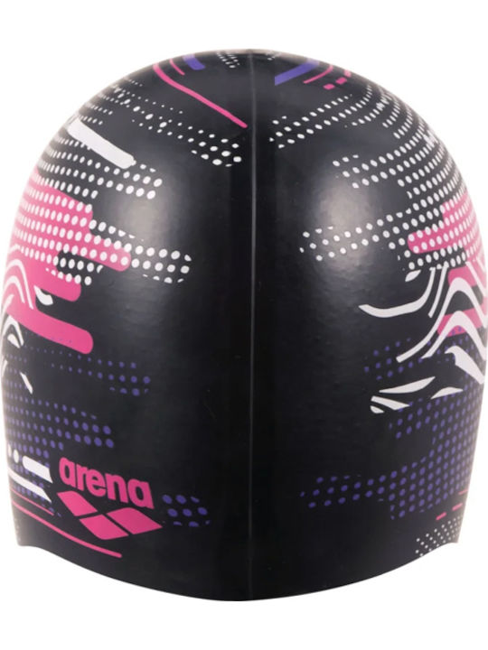 Cască de înot Arena Print Jr 94171113 Negru Imprimat Negru Silicon