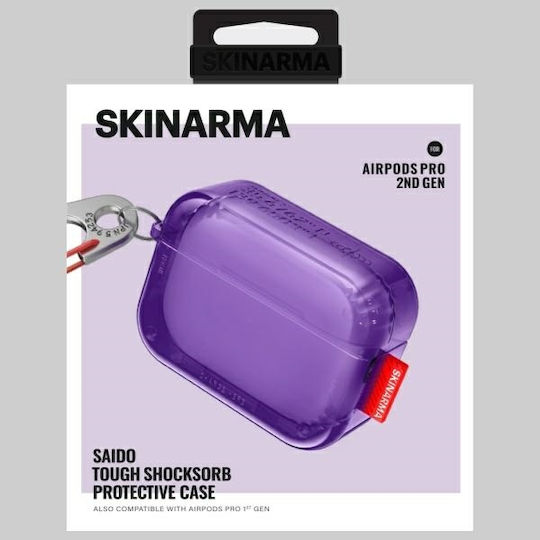 Skinarma Case Plastic in Purple color for Apple AirPods Pro 2
