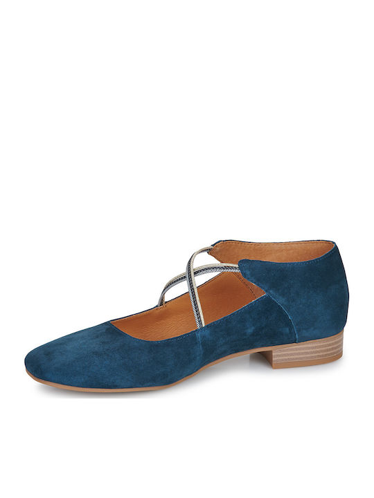 Damen Ballerinas Blaue