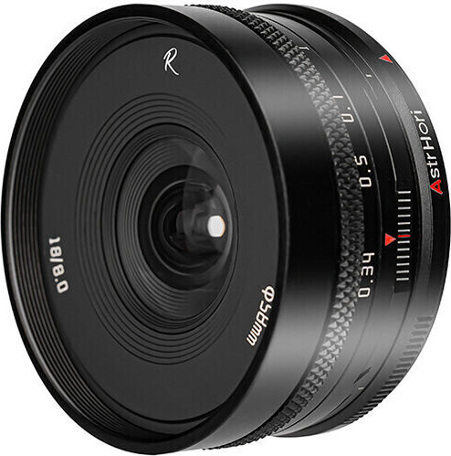 AstrHori Voller Rahmen Kameraobjektiv 18mm F/8 Tilt-Shift für Canon RF Mount Black
