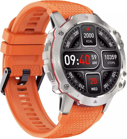 Kiano Watch Sport 49мм с Пулсомер (Сребрист)