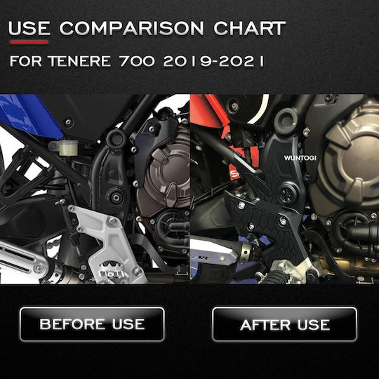 Προστατευτικά Σκελετού Μοτοσυκλέτας Yamaha Tenere 700 / XT Μαύρο
