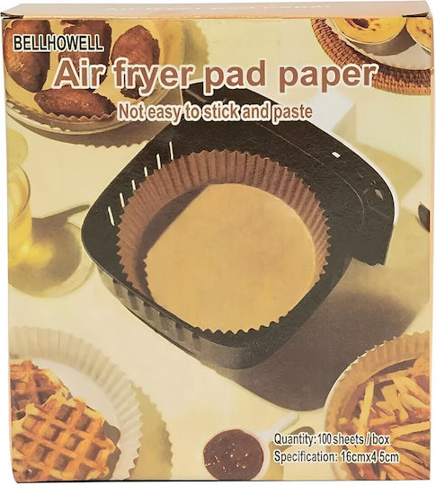 Hârtii Antiaderente pentru Air Fryer 16x16cm 100buc