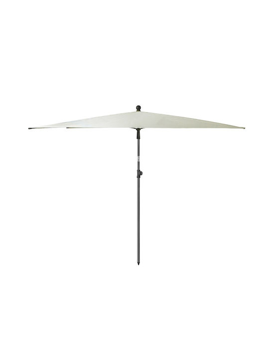 Umbrelă Pătrată Metalică Ecru 2.1x2.1xÎnălțime 2.48m