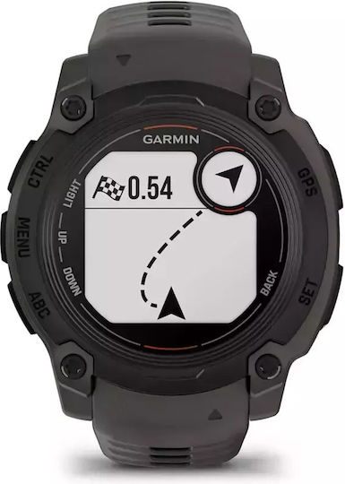 Garmin Instinct E 40mm Αδιάβροχο Smartwatch με Παλμογράφο (Black with Charcoal Band)