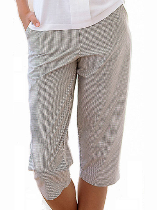 Jadea Summer Women's Pyjama Set White-brown