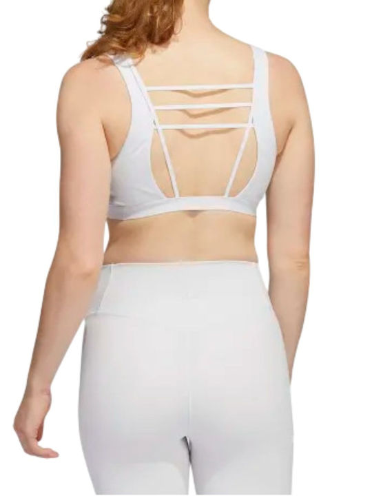 adidas Studio Luxe Women's Sports Bra without Padding Gray