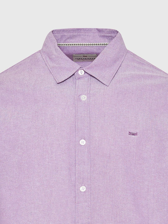 Long-sleeved Cotton Shirt Lilacc