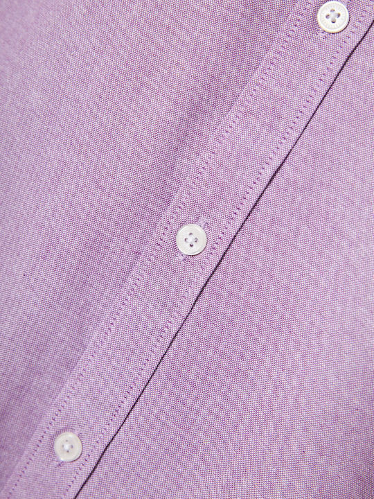 Long-sleeved Cotton Shirt Lilacc