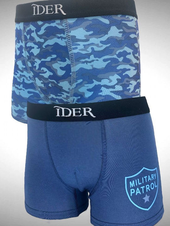 IDER Set of Kids' Boxers Blue 2pcs