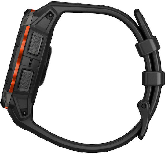Garmin Instinct 3 Solar Aluminium 45mm Waterproof Smartwatch with Heart Rate Monitor (Black with Black Band)