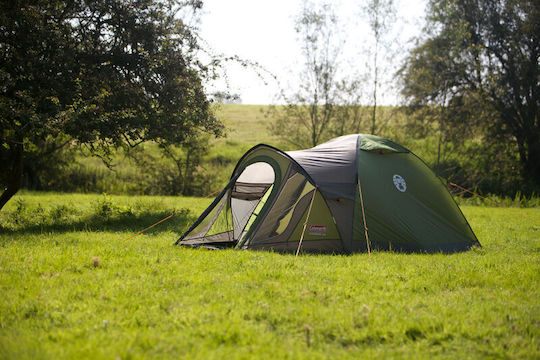 Coleman Darwin 3 Plus Camping Tent Igloo Mountaineering Grey with Double Flysheet 4 Seasons for 3 People Waterproof 3000mm 330x200x130cm