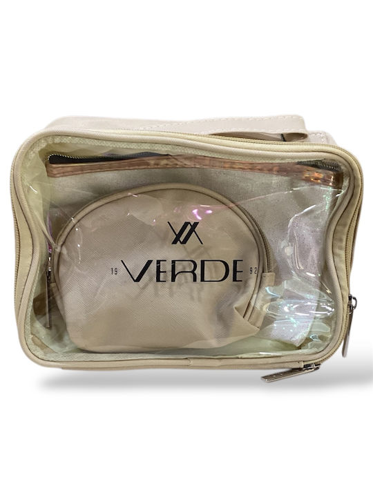 Verde Three-Piece Toiletry Bag 07-0262 Beige