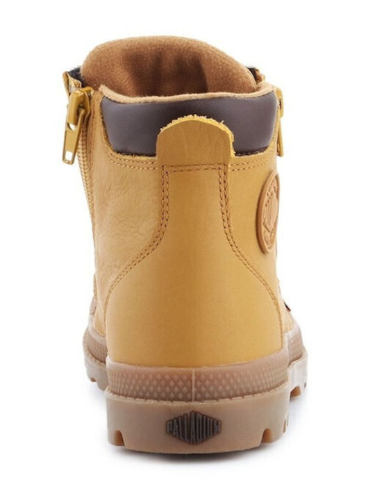 Palladium Pampa Kids Combat Boots Yellow