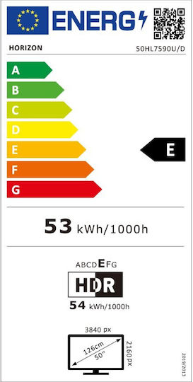 Horizon-Europe Smart Τηλεόραση 50" 4K UHD LED 50HL7590U/D HDR (2024)