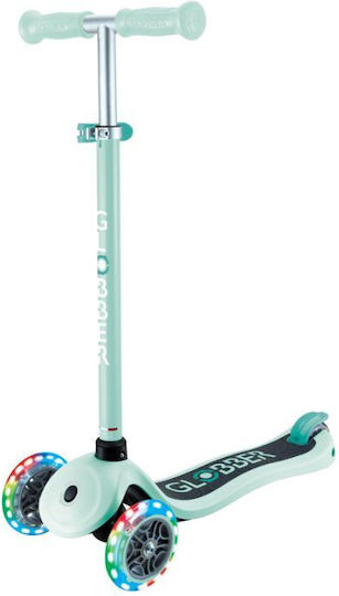Globber Kids Scooter Primo Lights 3-Wheel Green
