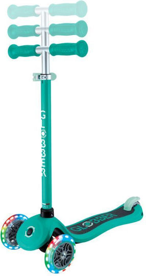 Globber Kids Scooter Primo Lights 3-Wheel Green