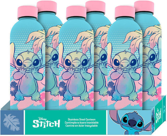 Kids Licensing Παιδικό Παγούρι Lilo & Stitch Ανοξείδωτο Γαλάζιο 500ml