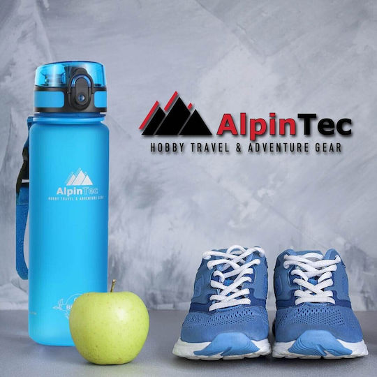 AlpinPro Kids Water Bottle Silicone Non Spill Aqua 500ml (Various Designs/Colours)
