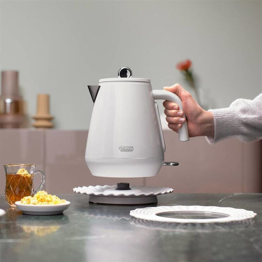 De'Longhi Eclettica Βραστήρας 1.7lt 2000W Λευκός