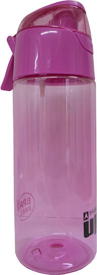 Back Me Up Παιδικό Παγούρι Πλαστικό Ροζ 600ml