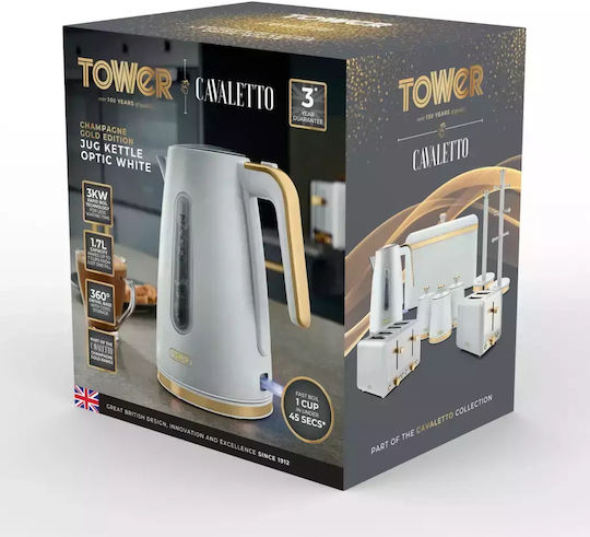 Tower Cavaletto Βραστήρας 1.7lt 3000W Λευκός