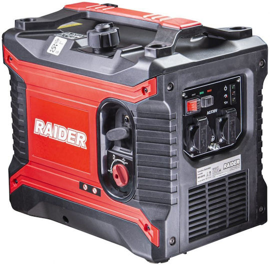 Raider RD-GG10 Silent Generator Suitcase Inverter Gasoline Four-stroke with Handle and Maximum Power 2.5kVA