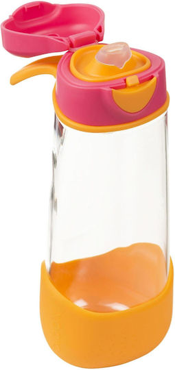 B-box Wasserflasche mit Ausguss 600ml Erdbeer-Shake
