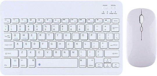 Yelandar AN-030 Kabellos Bluetooth Tastatur & Maus Set Englisch US Rosa