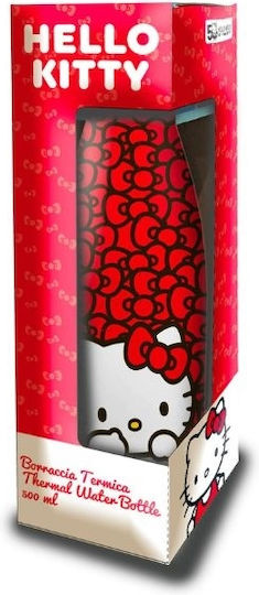 Coriex Kinderflasche Hallo Kitty Rostfreier Stahl Rot 500ml