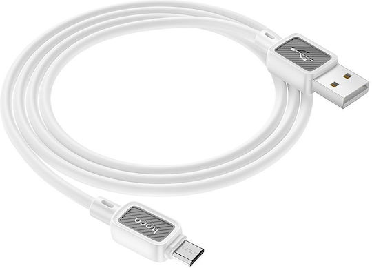 Редовен USB 2.0 до микро USB кабел Бял 1м 1бр